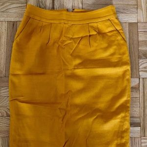 Banana Republic Mustard Pencil Skirt